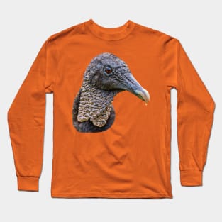 Head of a Black Vulture Long Sleeve T-Shirt